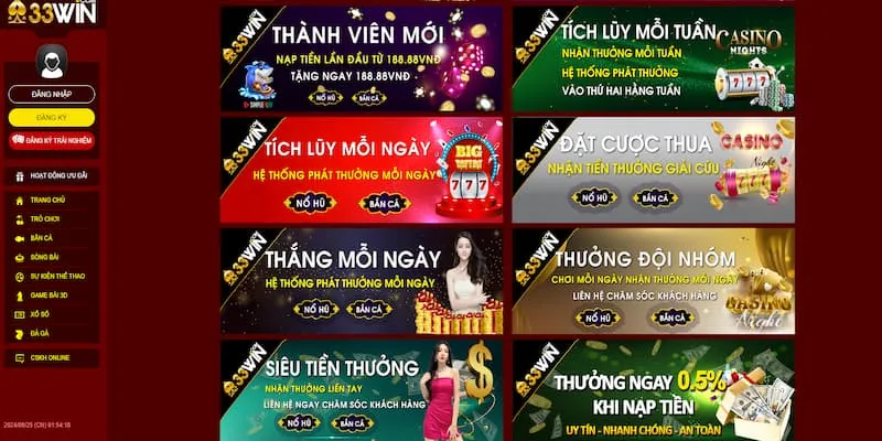 Chương trình hoàn trả khủng tại 33WIN Chương trình hoàn trả khủng tại 33WIN